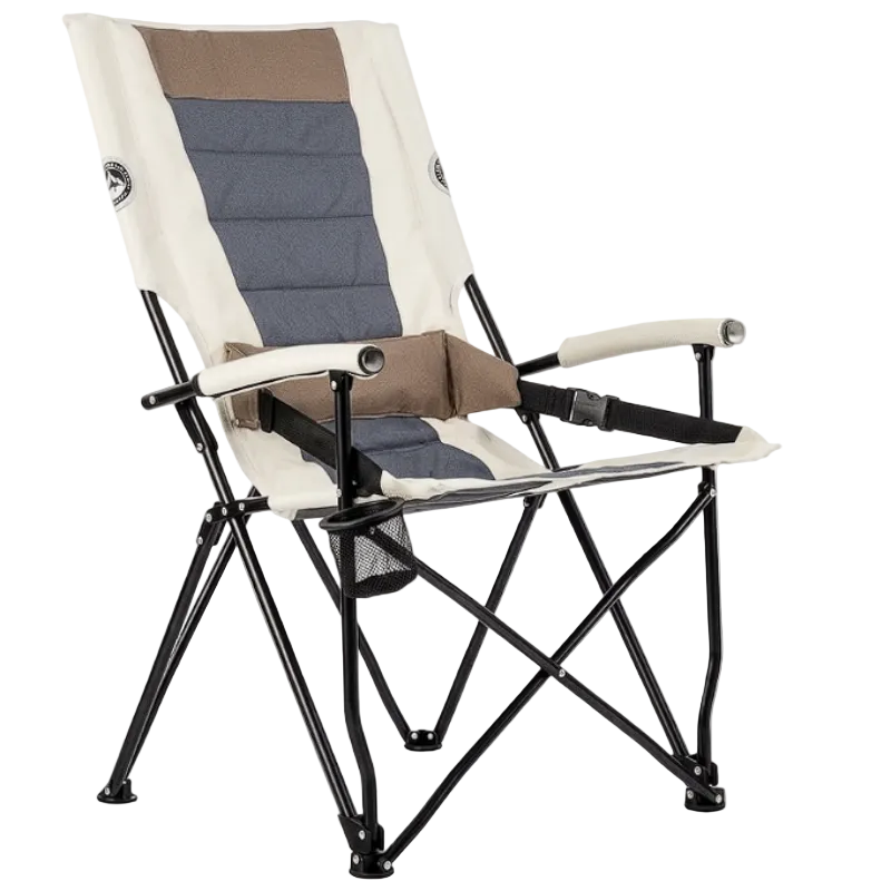 Chaise de camping pliante avec porte-gobelet et support lombaire | VELORA