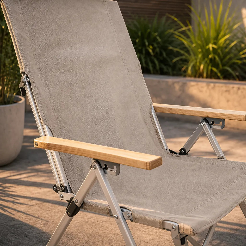 Chaise pliante dossier haut confortable extérieure | KYORA