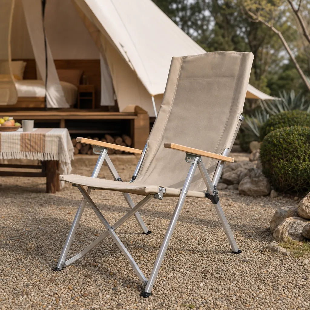 Chaise pliante dossier haut confortable extérieure | KYORA