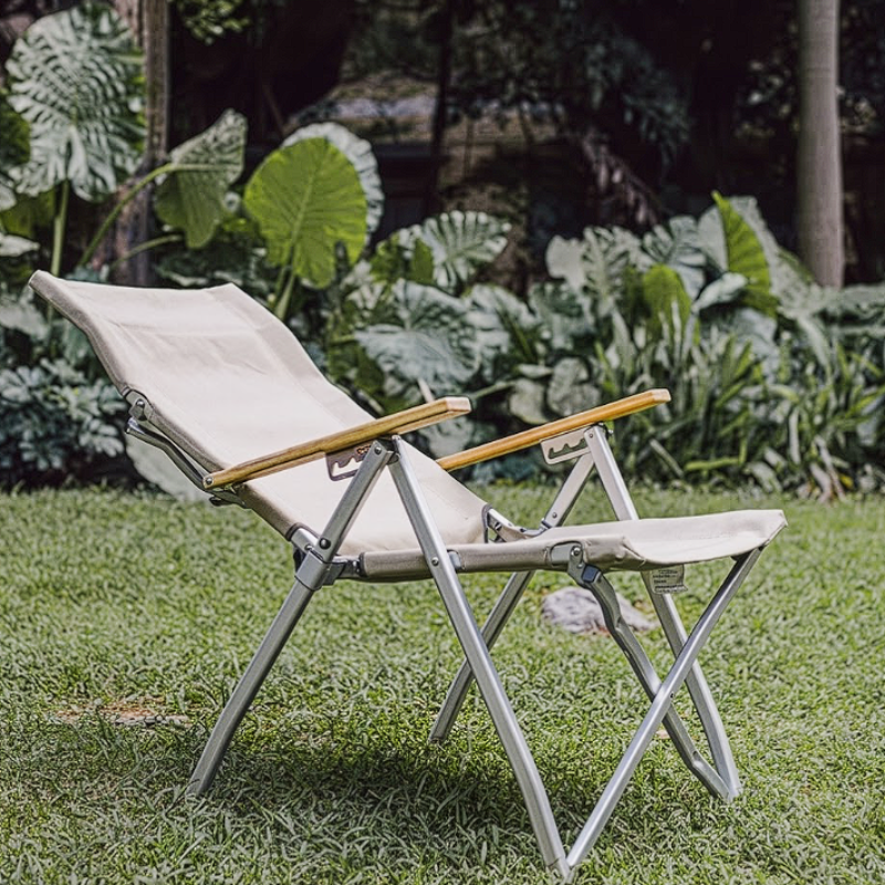Chaise pliante dossier haut confortable extérieure | KYORA