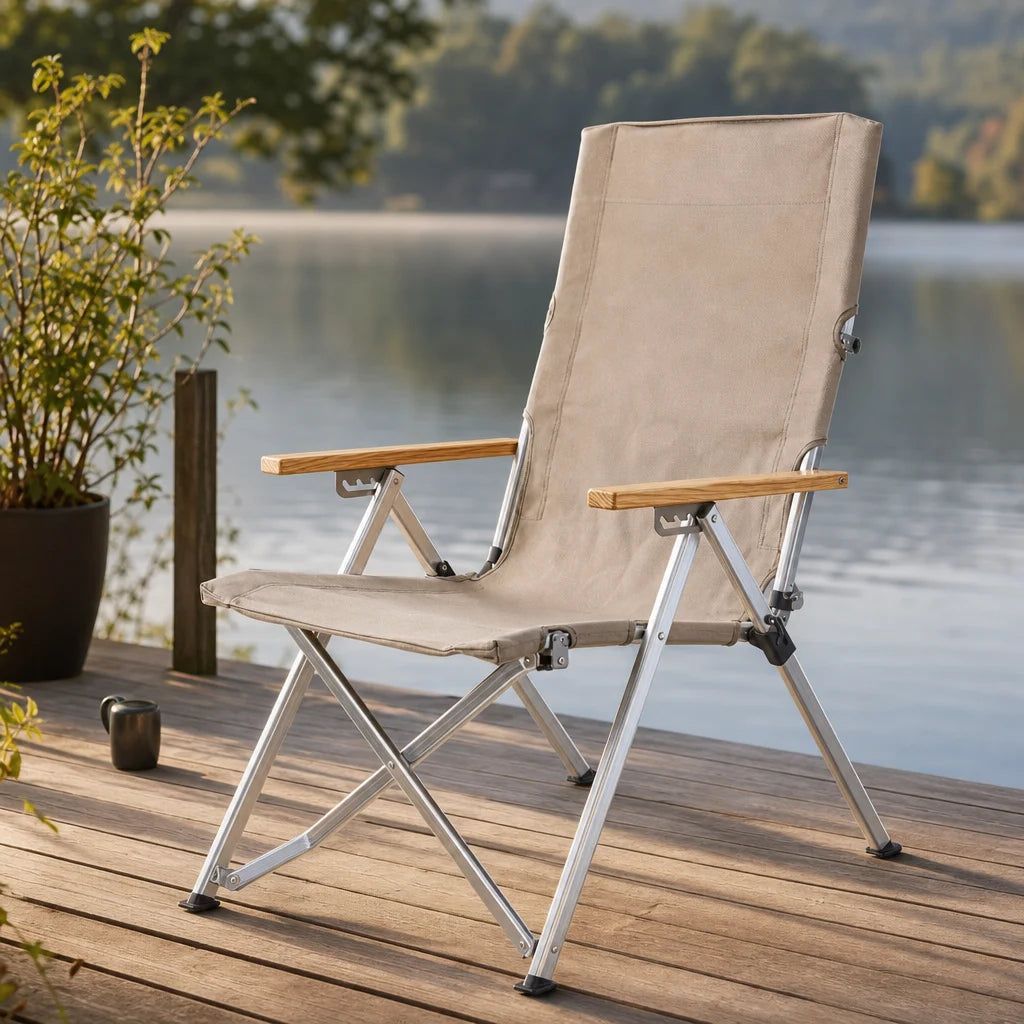 Chaise pliante dossier haut confortable extérieure | KYORA