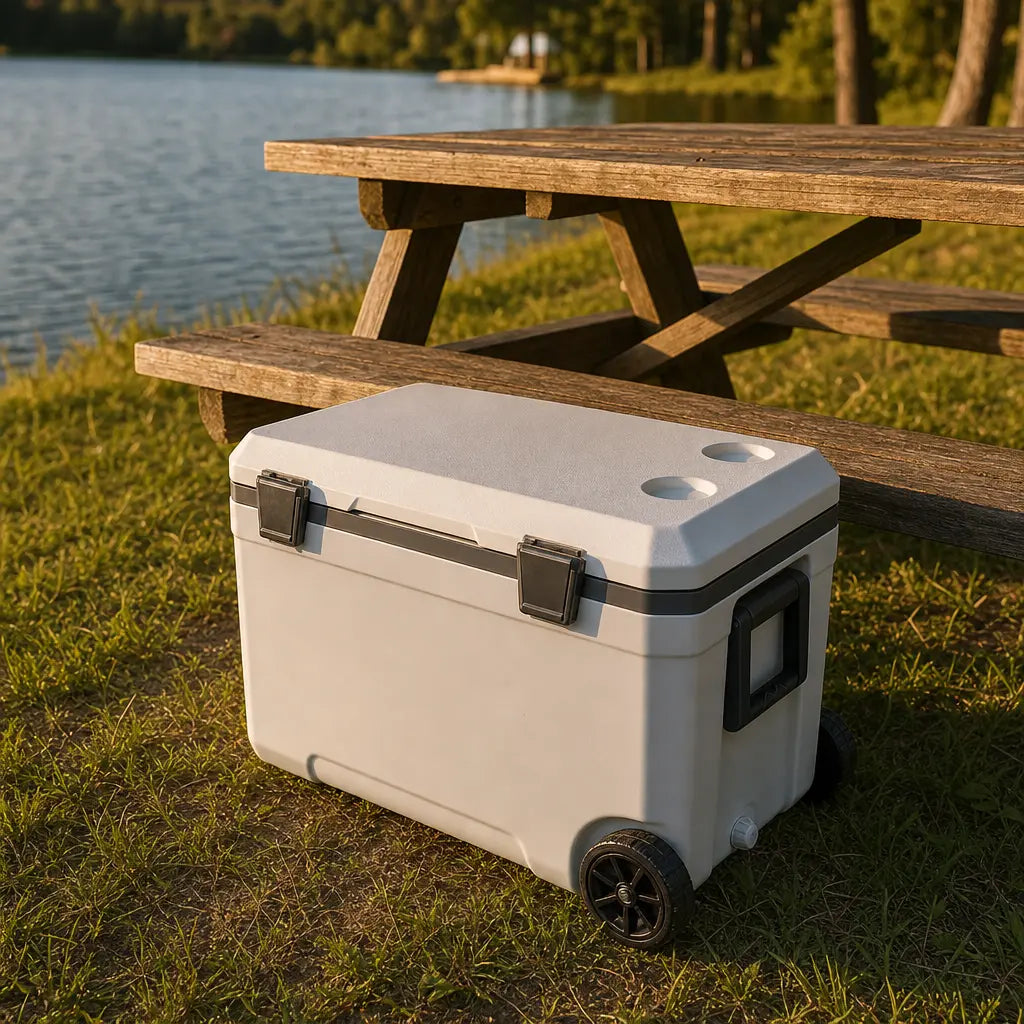 Glacière isotherme 43L sur roulettes avec conservation du froid 60H | FROSTRAK