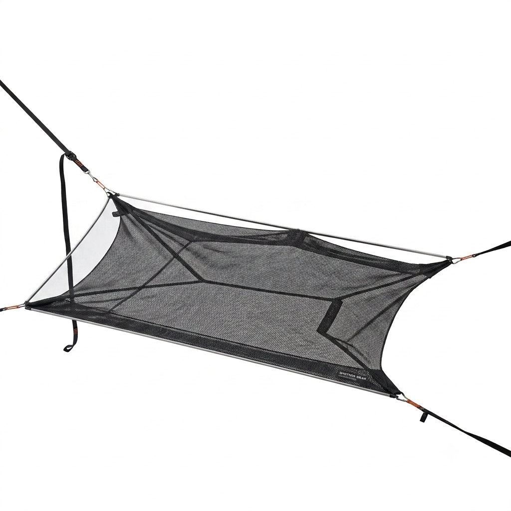 Hamac de camping 4 points anti-retournement avec structure stabilisée | QUADNEST
