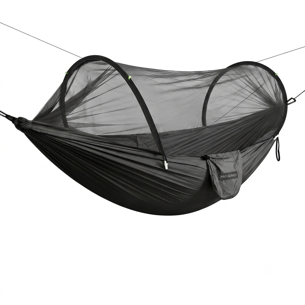 Hamac de camping avec moustiquaire intégrée 2 en 1 en nylon parachute | SKYNEST