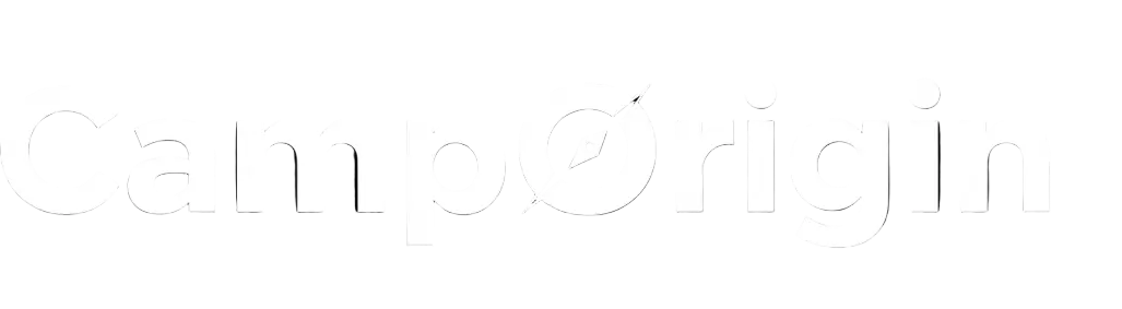 Logo CampOrigin blanc fond noir Image