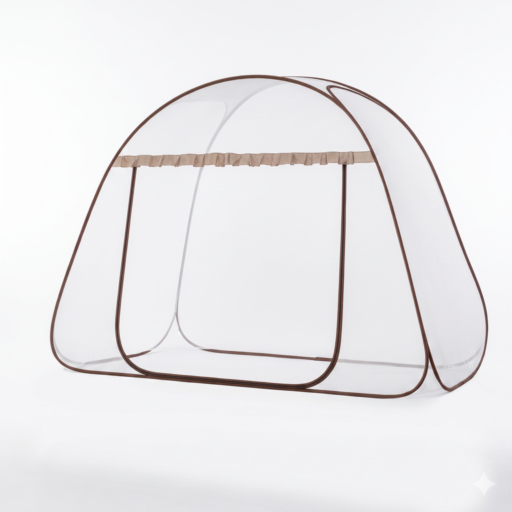 Moustiquaire de camping pliable type yourte pour lit et couchage extérieur | YURTENA