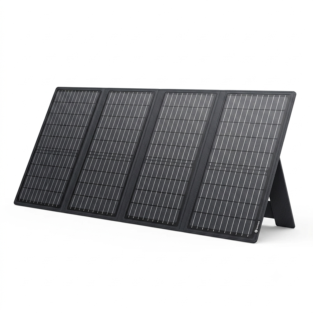 Panneau solaire portable pliable USB-C pour camping et recharge autonome | SOLTREK