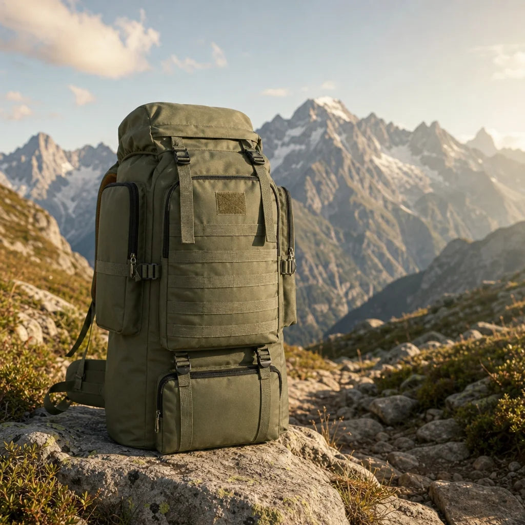 Sac à dos trekking 60L multi-poches grande autonomie | KORVAN