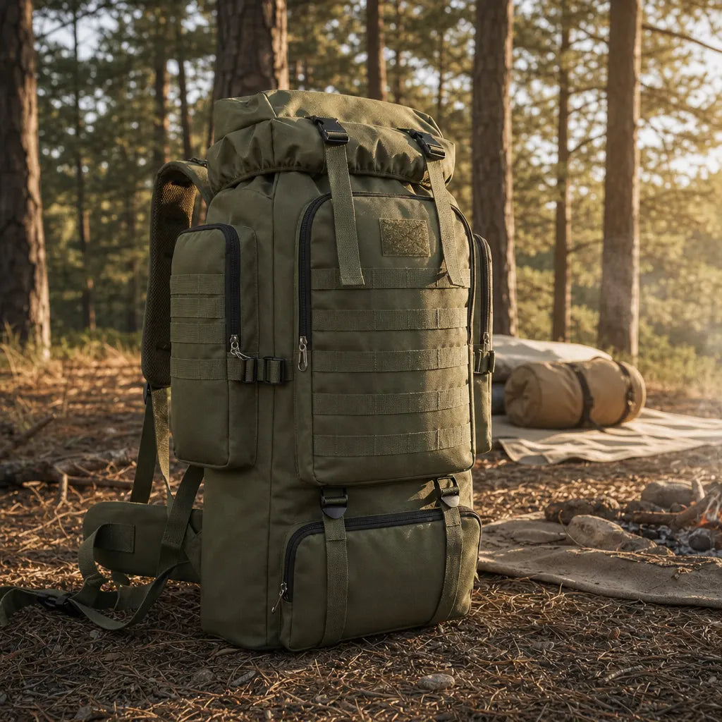 Sac à dos trekking 60L multi-poches grande autonomie | KORVAN