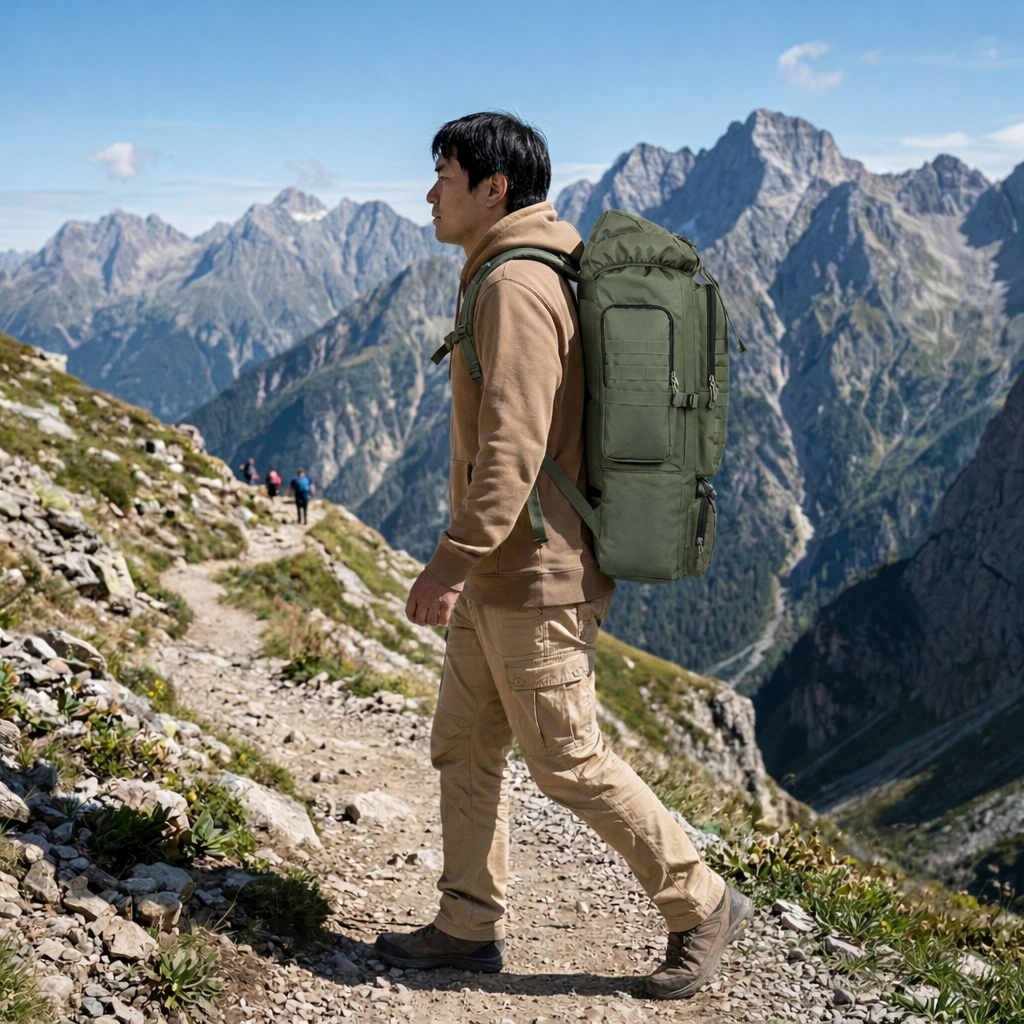 Sac à dos trekking 60L multi-poches grande autonomie | KORVAN