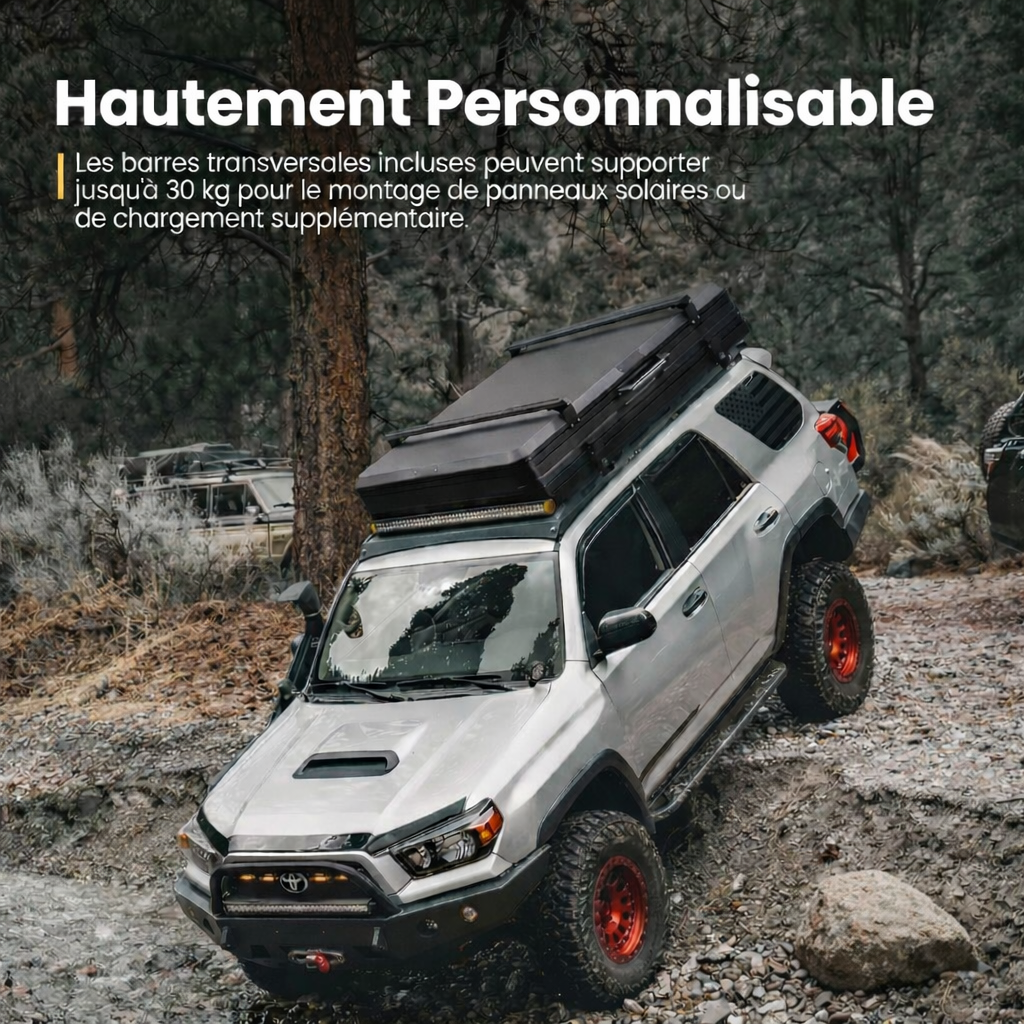 Tente de toit rigide 4x4 et SUV 3 à 4 personnes | AERION