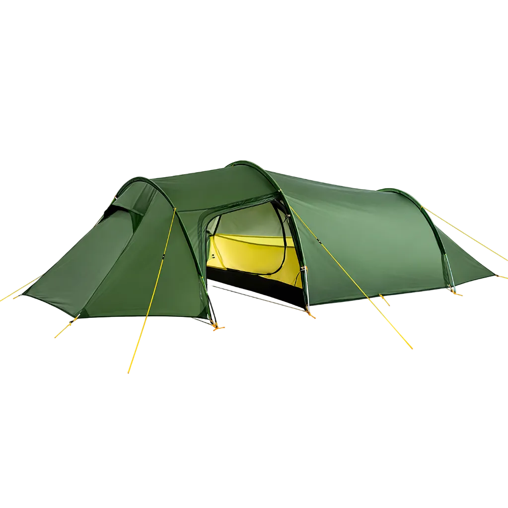 Tente tunnel 4 saisons tissu 20D silicone avec abside 3 personnes | NORDVIK